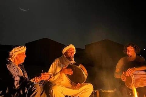 Sahara Adventure with Berber Guide 3 - day 2 - night (Fixed Camp)