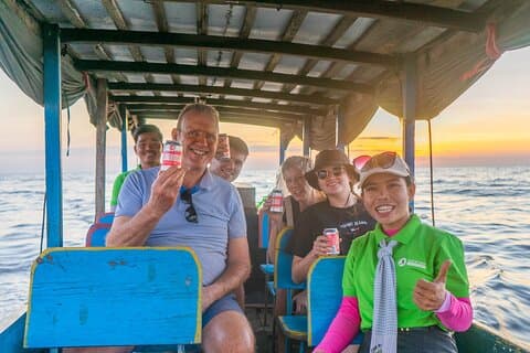 Floating Village Sunset Boat Vespa Tour / Tuk Tuk Available