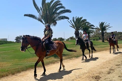 Horseback riding with private transfer