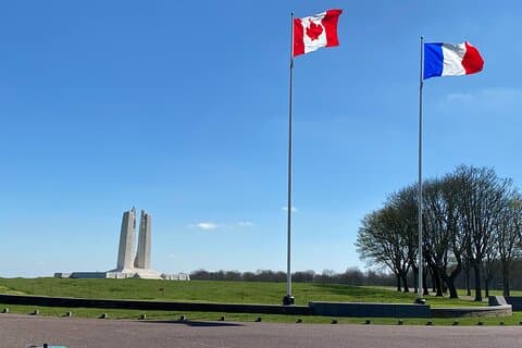 Private WW1 Canadian focused Tour including Vimy Ridge