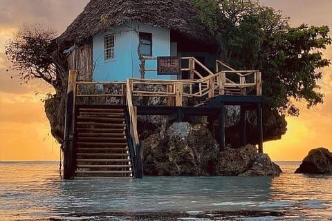 Kuza Cave Tour, Starfish Beach, The Rock Restaurant, Salaam Cave
