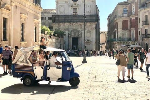 Ape-TUK TUK Tour of Ortigia, Syracuse, Neapolis, Point of Sale 4 hours