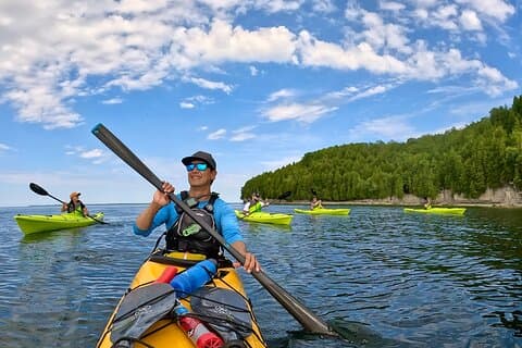 Sea Kayaking in Door County, Wisconsin