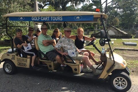 Golf Cart Tours, Bonaventure Cemetery Savannah Cruzers