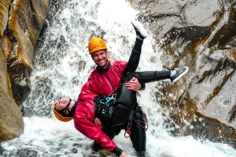 Canyoning in Chamana: 35 Meter Waterfall!