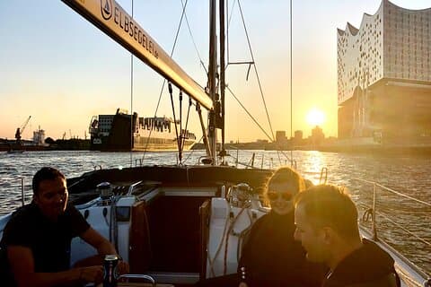Yacht Sailing After Work Tour of Hamburg Harbor