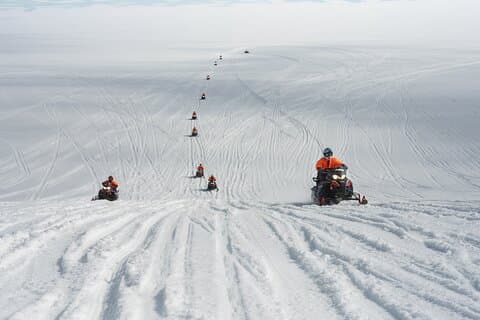 Into the Glacier Combo: Snowmobiling + Langjökull Ice Cave