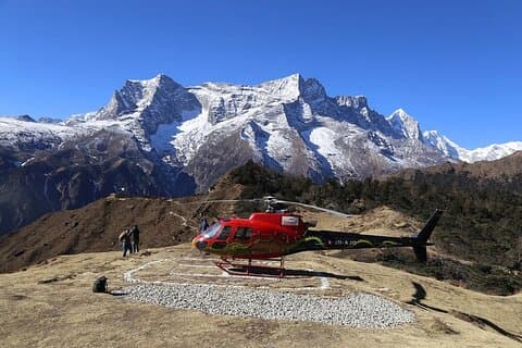 Helicopter Pick up from Syangboche to Kathmandu