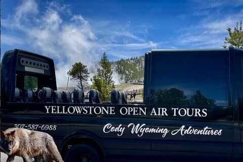 Yellowstone “Glass Top & Convertible” Van Tour W/Lunch & Souvenir