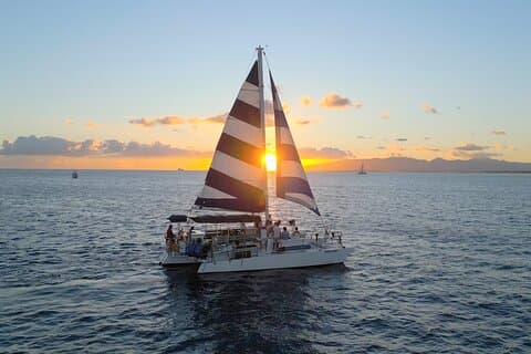 Best Waikiki Sunset Cruise:BYOB Sunset Sail with Swimming