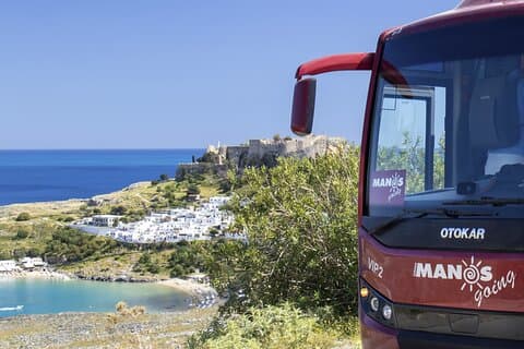 From Rhodes: Easy Morning Transfer to Lindos & 4 Hours Free Time