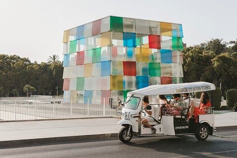 Malaga Private Eco Tuk Tuk Expert Tour with Local Guide
