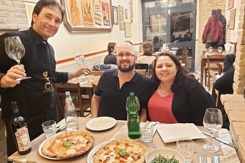 Rome: Pizza & Tiramisu or Gelato Class with Flowing Fine Wine
