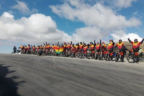 Cycling on the Road of Death Bolivia