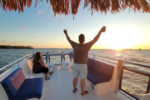 Sunset Dolphin Cruise with Sanibel Lighthouse Views