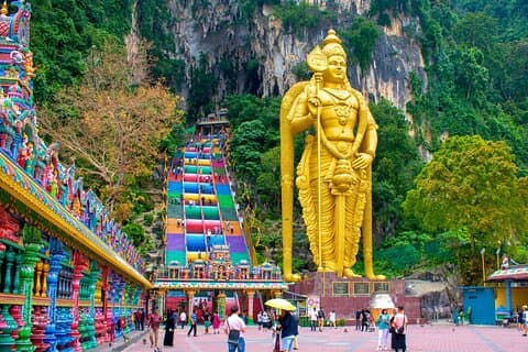 Kuala Lumpur: Guided Batu Caves Tour with Banana Leaf Lunch