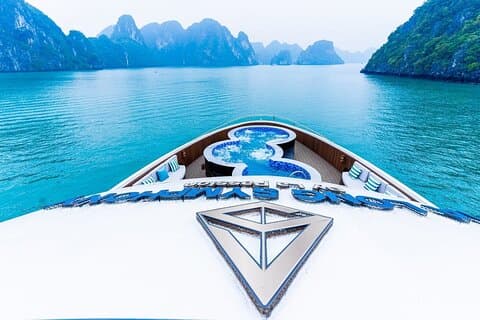 Luxury Symphony Cruise Halong Bay Day Trip with Jacuzzi and Lunch