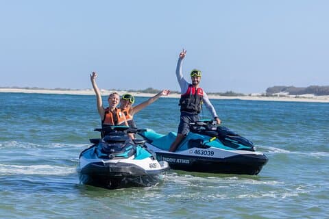 3 Hour Gold Coast Jetski Adventure to Stradbroke Island