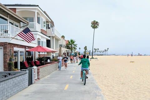 Orange County Coastal Private Tour - optional biking experience