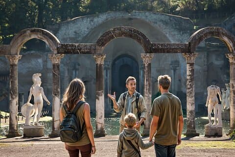 Rome to Villa Adriana Private Day Trip by Train with Tickets