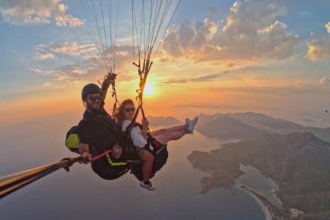 Paragliding In Fethiye Oludeniz, Turkey