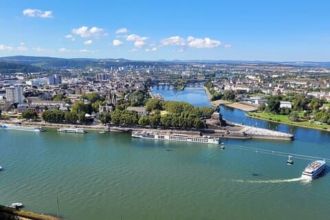 Koblenz: Deutsches Eck, Cable Car ride & Ehrenbreitstein Fortress