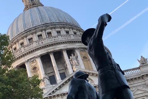 Private London Blitz Walking Tour and entrance to HMS Belfast