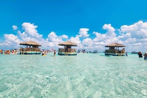 Tailfins Tiki Boats Crab Island Sandbar(3hrs)