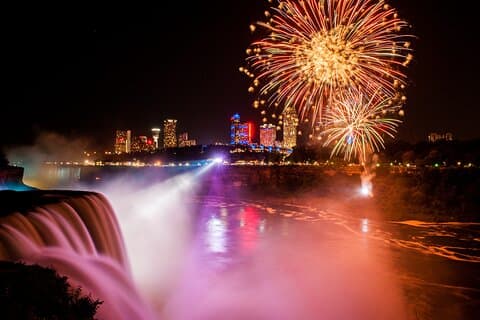 Niagara Falls Evening Illumination Tour with Boat Ride & Cave