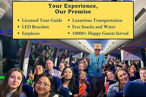 Discounted DC Night Tour With Magic LED- Snacks, LED Bracelets