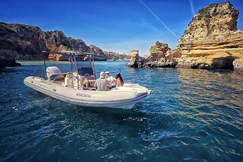 Lagos Exclusive Private Boat Cruise with Snacks and Wine!