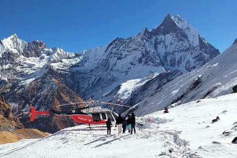 Experience Annapurna in a Day: Helicopter Landing Tour