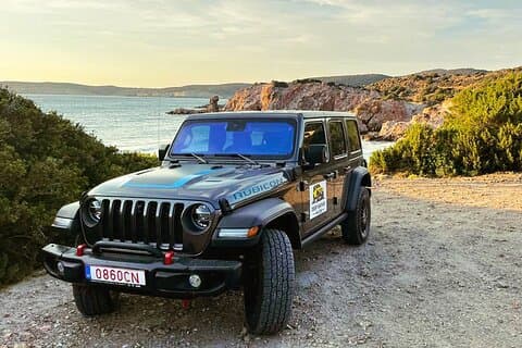 Milos Jeep Sunset Adventure: Off-Road & Hidden Hilltop Gems