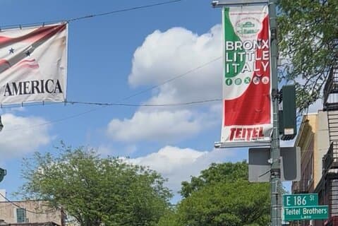 The "Real Little Italy" Arthur Ave in the heart of The Bronx, NY