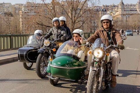Paris: Private Vintage Sidecar Tour with Pick-Up at your Hotel