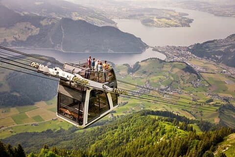 CabriO World's first Open Top Cable Car Ticket to Mt Stanserhorn