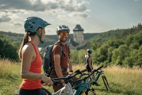 E-Bike Full-Day Trip From Prague: The Mighty Karlstejn Castle