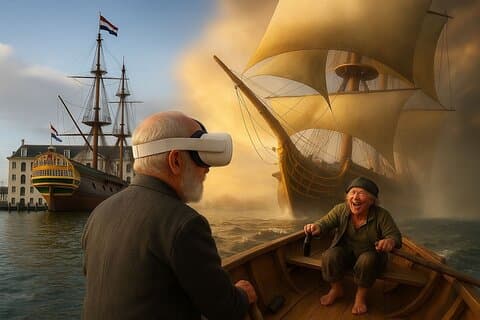 Amsterdam: Luxury Canal Cruise with Historic VR Experience