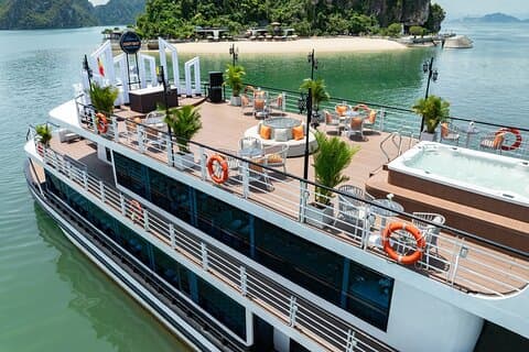 Ha Long Bay 5-Star Day Cruise with Buffet, Kayaking, and Swimming
