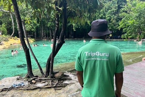 Tiger Cave Temple, Emerald Pool & Hot Springs Tour from Krabi