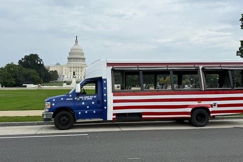 Washington DC History Open Air Sightseeing Guided Tour with Stops