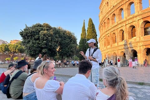 Colosseum and Roman Forum Sightseeing Area Night Walking Tour
