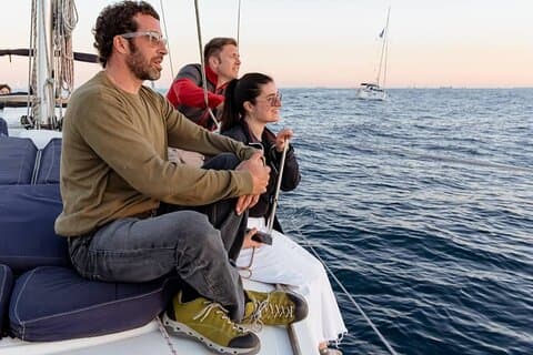 Big sailboat until 12 passengers + crew from Barcelona with Cava