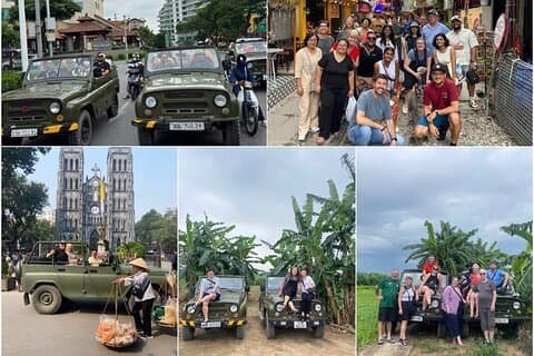 Hanoi Jeep Adventure: City Highlights, Backstreets & Train Street