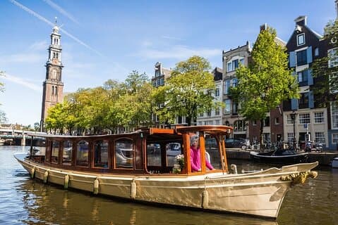 Amsterdam 90 minutes Canal Cruise with bar and snacks on board.