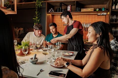 Social Dining & Cooking Around One Table at Argentine Experience