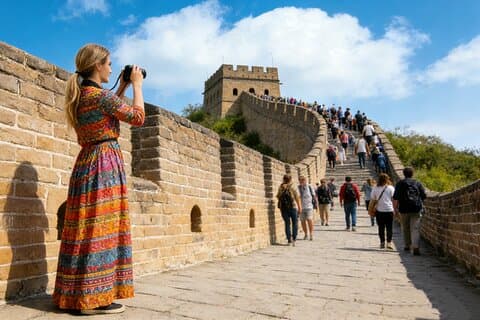 Beijing Private Tour to Badaling Great Wall and Longqing Gorge with Boat Ride