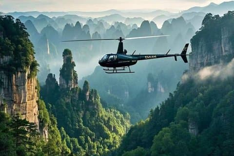 Zhangjiajie Private Helicopter Tour to Explore Real Avatar World