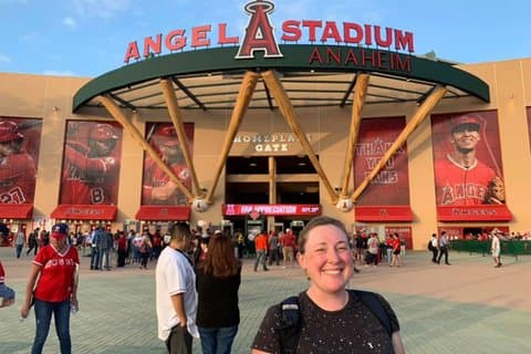 Los Angeles Angels Baseball Game at Angel Stadium