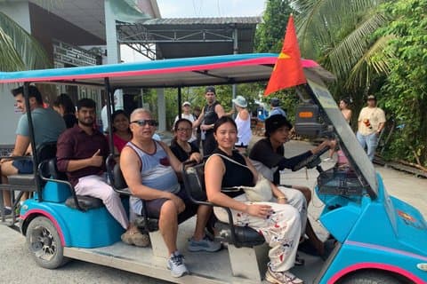 Authentic Mekong Delta: Tuk Tuk, Rowing Boat, Biking Tour
